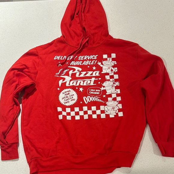 Pizza Planet Red Hoodie - Picture 1 of 4